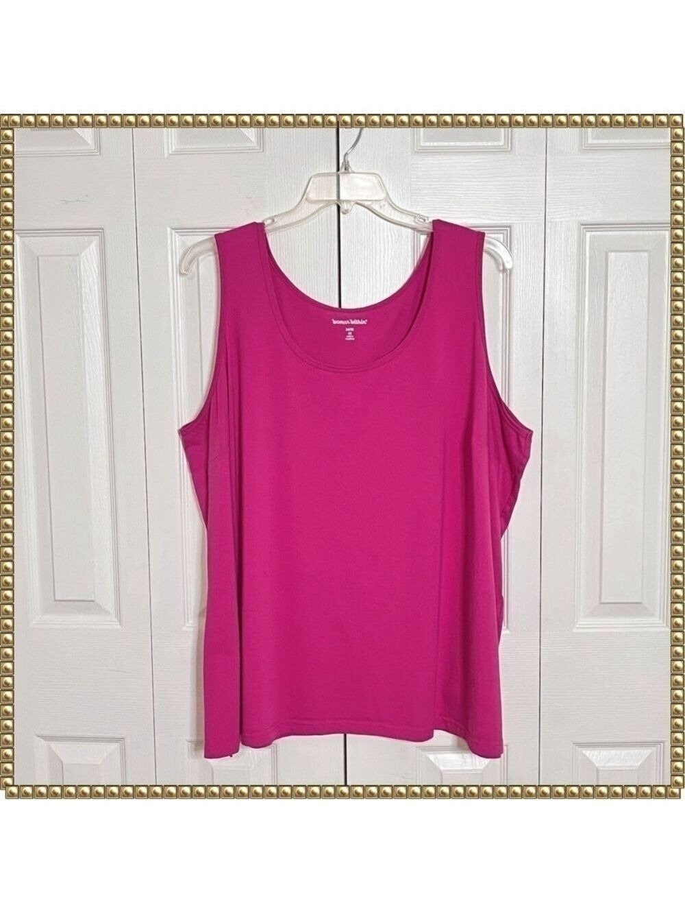Woman Within Pink Tank Top Size 4X